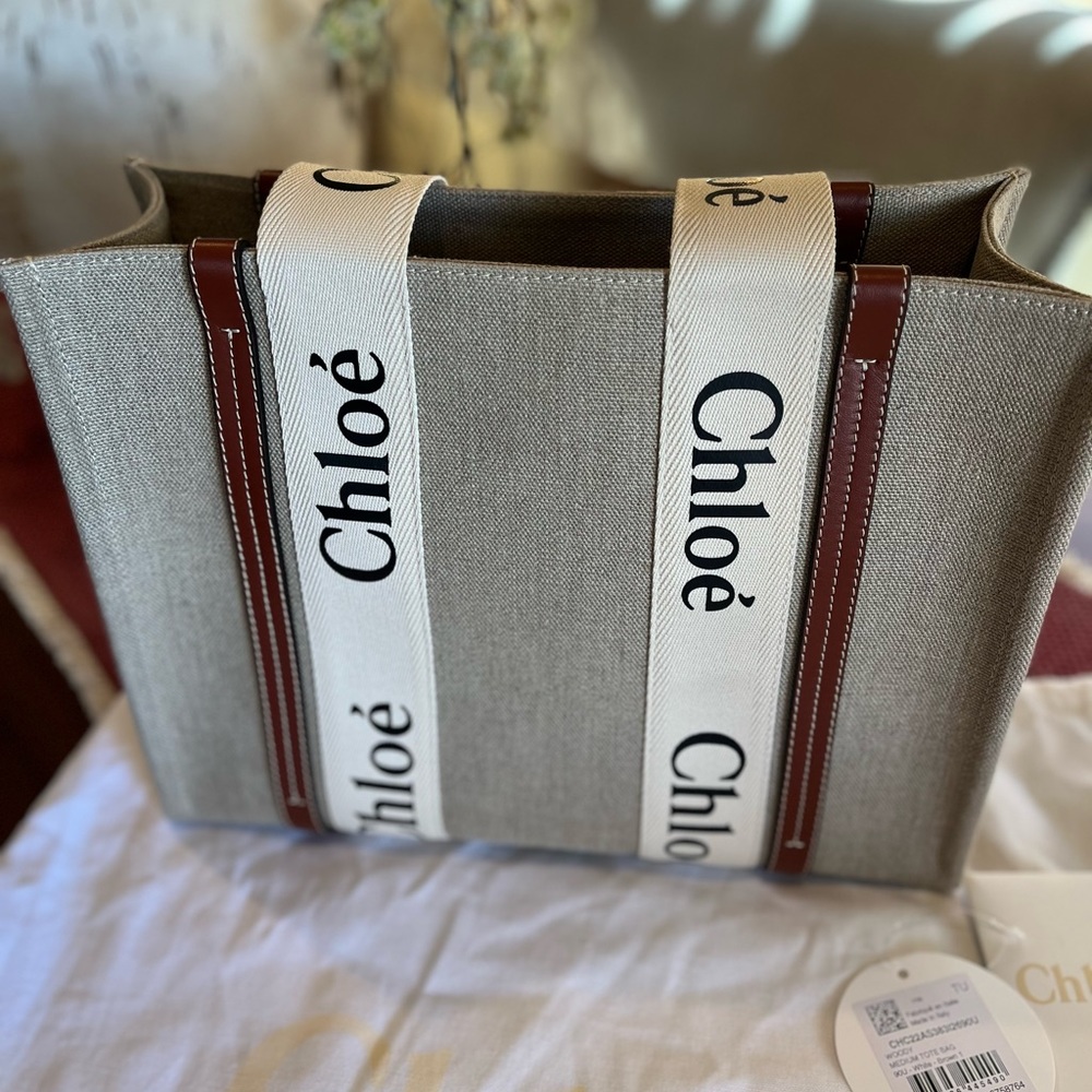Chloe Woody Medium Tote Bag